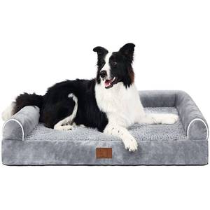 lot 7028 image: Lazy Lush grey dog bed
