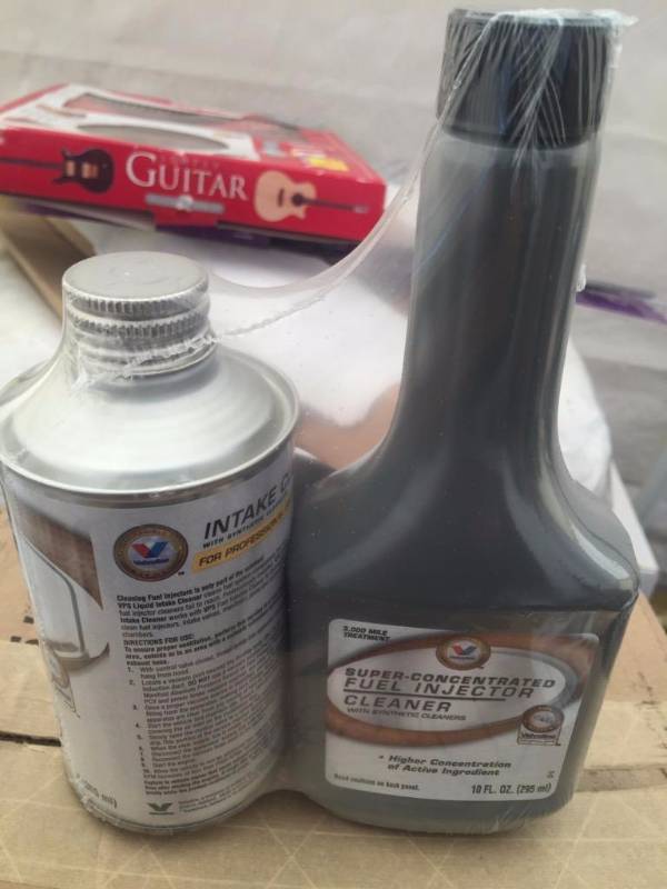 lot 1144 image: Six two-part fuel cleaner kit comes with fuel...