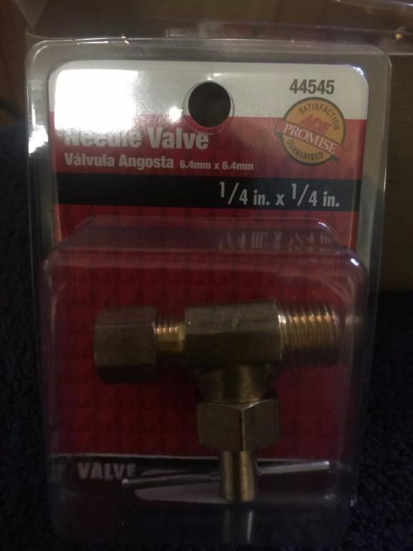 lot 1409 image: 10 brass needle valves...
