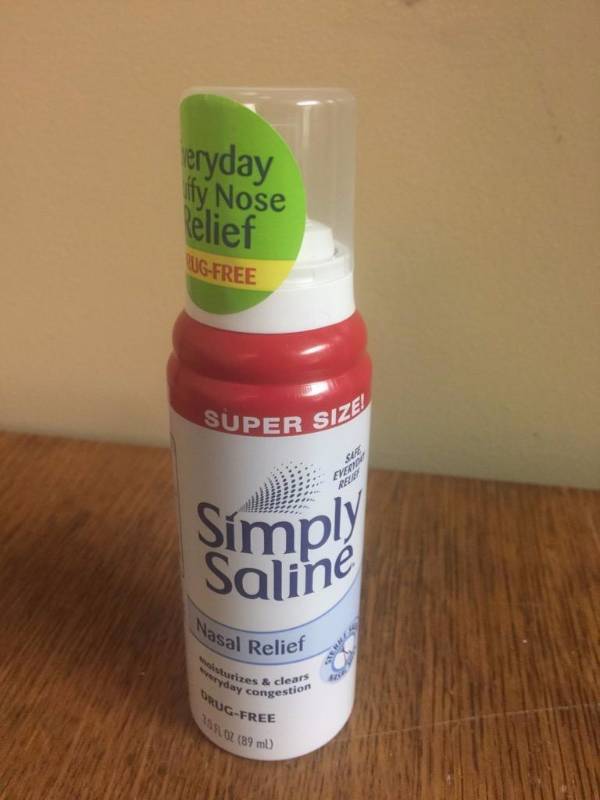 lot 36 image: Eight bottles of super size simply Saline nas...