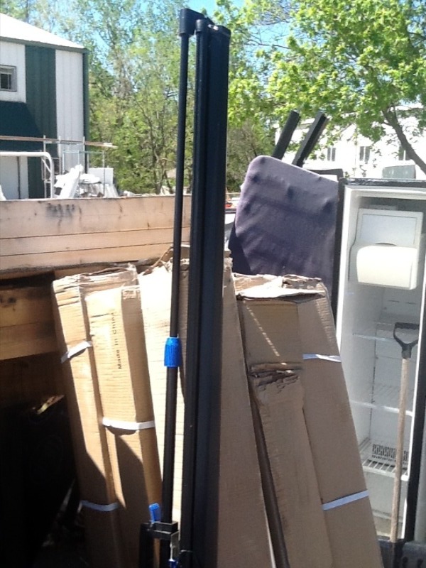 lot 7724 image: New folding movie screen 7 wide