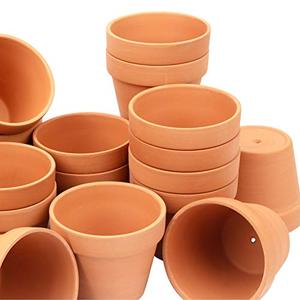 lot 78078 image: 26 Pack 4 Planter Nursery Pots Clay Pots Terracotta Pot Clay Ceramic Pottery Planter Cactus Flower Pots Succulent Nursery Pots Garden Terra Cotta Pots with Drainage Hole (4)