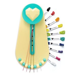 lot 78087 image: Choose Friendship, My Friendship Bracelet Maker� (New and Improved), 20 Pre-Cut Threads Makes up to 8 Bracelets (Craft Kit, Kids Jewelry Making Kit, Gifts for Girls 8-12) - Taffy