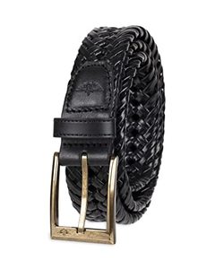 lot 78092 image: Dockers Mens Leather Braided Casual and Dress Belt,Black Glazed,52
