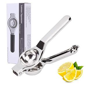 lot 78171 image: Latauar Manual Lemon Squeezer, Stainless Steel Citrus Press Juicer - Handheld Lemon Juicer and Lime Squeezer. Dishwasher Safe, Sliver