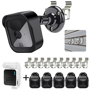 lot 78186 image: All-New Blink Outdoor Camera Housing and Vinyl Siding Mount Clips,Weatherproof Protective Cover and 360° Adjustable Mount with Blink Sync Module 2 Mount for Blink Camera Security System(5Pack)
