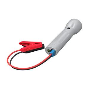 lot 78210 image: Halo Bolt Flashlight - Rechargeable Lithium Flashlight with Car Jump Starter and Phone Charger - LED Flashlight, USB Port to Charger Devices, Portable Car Charger - Silver (801105688)