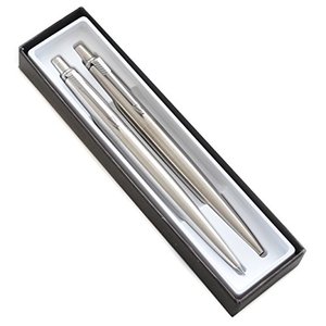 lot 78216 image: Parker JOTTER Stainless Steel set, Ballpoint pen and Mechanical Pencil (1741243)