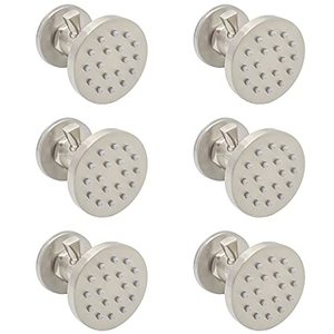 lot 78217 image: (Upgrade) Backnets Solid Brass Shower Body Spray with On Off Round Massage body jets Wall Mount Spa Jet Shower Heads, 2 inch Shower Body Sprayers Brushed Nickel, Rotating Shower Jet Water Flow Control