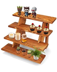 lot 78218 image: Wooden Cupcake Towers, Wood Cup Cake Stand for Products Vendor Events Tool Free, Rustic Risers For Displays Ideal Craft Funko Pop Shelves, Outdoor Plant Stand Indoor, Dessert Table Display Set
