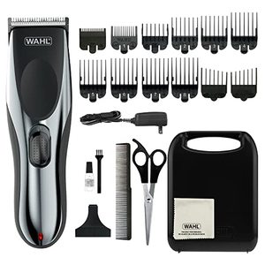 lot 78230 image: Wahl Clipper Rechargeable CordCordless Haircutting & Trimming Kit for Heads, Longer Beards, & All Body Grooming - Model 79434