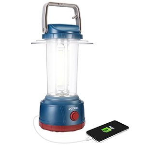 lot 78232 image: DOZAWA LED Rechargeable Camping Lantern, 3000LM Bright Camping Lamp, 5 Light Modes, IP44 Waterproof, 6400mAh Power Bank, Survival Kits, Camping Gear, Emergency Light, Hurricane, Power Outages, Fishing