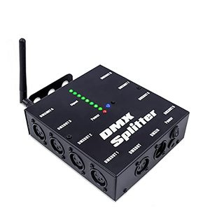 lot 78237 image: Pknight 8-Way Isolated DMX Splitter with 2.4g wireless Receiver Function