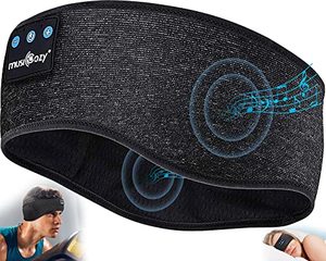 lot 78246 image: MUSICOZY Sleep Headphones Bluetooth 5.2 Headband, Sports Wireless Earphones Music Sleeping Headphones Mask Earbuds with HD Stereo Speaker for Women Men Teens Workout Running Cool Gadgets Unique Gifts