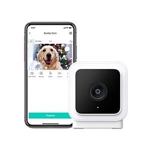 lot 78260 image: WYZE Cam v3 Pet Camera for Cats & Dogs 1080p Color Night Vision Motion & Sound Detection IndoorOutdoor Home Security Camera (Include Silicone Case)