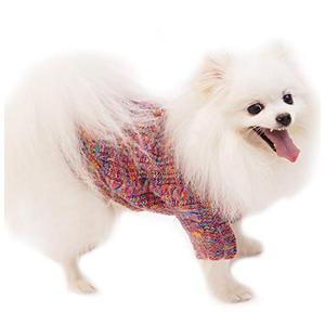 lot 78294 image: DeltaDT Pet Dog Clothes Knitwear Dog Cat Sweater Soft Thickening Warm Pup Dogs Shirt Winter Puppy Christmas Sweater for Small Dogs Girl Boy (Colors Rainbow, XS)