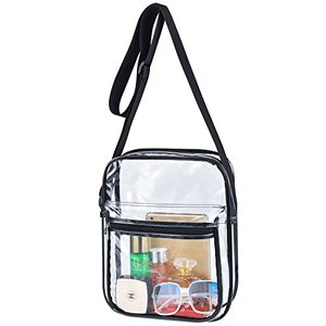 lot 78367 image: USPECLARE Clear Messenger Bag for Work & Business Travel, Transparent Crossbody Shoulder Bag Gym Clear Bag with Front Pocket and Adjustable Strap for Women, Men (Large Size