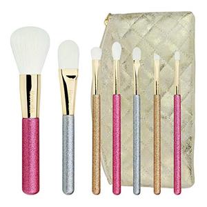 lot 78379 image: Bon-cl�, Glittery Essential Brush Set 7 PCS with Travel Makeup Pouch, for Powder Brush, Foundation Brush,Crease Brush, Concealer Brush, Shadow Brush, Angled Liner Brush, Lip Brush