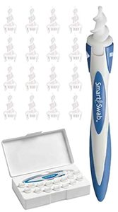 lot 78385 image: Smart Swab Spiral Ear Cleaner Ear Wax Removal Kit with 16 Tips Replaceable Soft Silicone Tips, Smart Flexible Ear Cleaning Kit & Reusable Ear Cleaning Tool Safe for Adults and Kids
