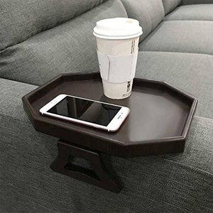 lot 78410 image: NHD Sofa Armrest Clip Tray Table, Couch Drink Snack Remote Control Holder (Cherry)