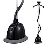 lot 5219 image: SALAV GS34-BJ 1500W Performance Garment Steamer with 360 Swivel Multi-Hook Hanger and 4 Steam Settings, Black