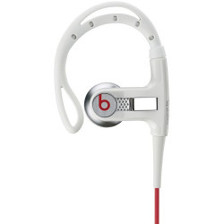 lot 5281 image: Beats Electronics Powerbeats In-Ear Headphones, with In-Line Mic, White