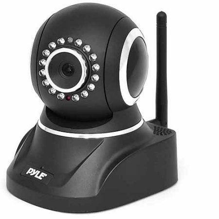 lot 5284 image: Pyle PIPCAM8 HD 720P Wireless IP Security Surveillance Camera with SD Card Slot, PTZ Pan and Tilt Control