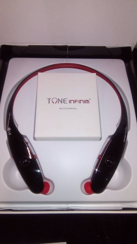 lot 5413 image: & Sealed Box Lg Tone Hbs-900 Infinim Premium Stereo Bluetooth Headset