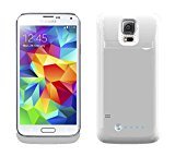 lot 5414 image: MOTA Samsung S5 Premium Covering Extended Battery 3800mAh - Retail Packaging - White