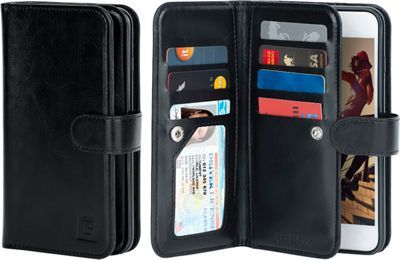 lot 5415 image: Galaxy S7 Edge Case, Gear Beast Dual Wallet Case Slim Protective Pu Leather Case