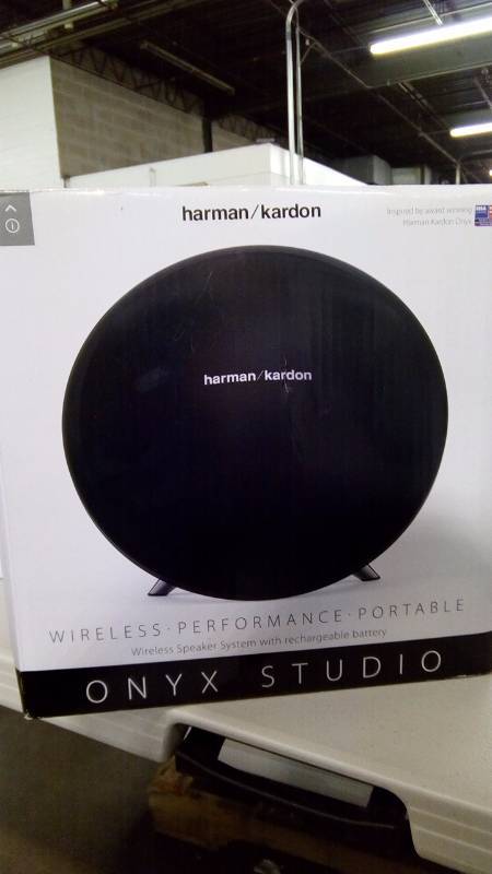 lot 5426 image: Harman Kardon Onyx Studio Portable Wireless Bluetooth Speaker International Version