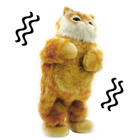 lot 5542 image: Party Animals Brown Cat Dancing Pet Speaker