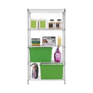 lot 19421 image: Style Selections 5 Tier Steel Utility Freestanding Shelving Unit
