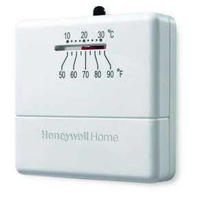 lot 19434 image: Honeywell Heat-Only Thermostat White