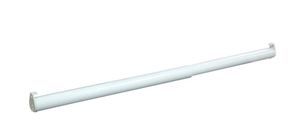 lot 19406 image: Project Source Closet Rod 72-in L x 1.25-in H Extendable White Metal Closet Rod with Hardware