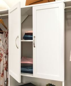 lot 19440 image: ClosetMaid BrightWood 25-in x 30.12-in x 0.63-in White Closet Tower Door