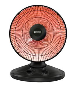 lot 19442 image: Utilitech 1000-Watt Radiant Parabolic Dish Indoor Electric Space Heater with Thermostat