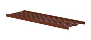 lot 19443 image: allen  roth Java Wood Floating Shelf 48-in L x 16-in D (1 Decorative Shelf)