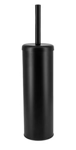 lot 19454 image: allen  roth Arden Matte Black Metal Toilet Brush Holder