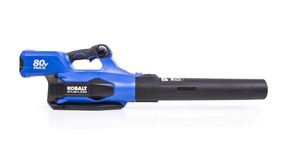 lot 19426 image: Kobalt 80-volt Max 630-CFM 140-MPH Brushless Handheld Cordless Electric Leaf Blower 2.5 Ah - Tool Only