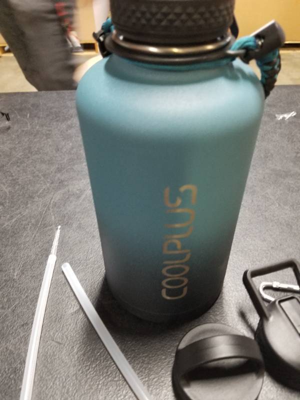 Coolplus Gallon Water Bottle Insulated with Paracord Handle & 3