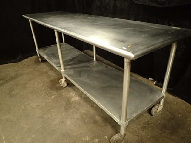 lot 613 image: Stainless Steel Prep Table