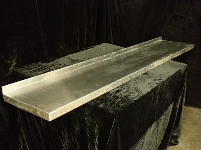 lot 616 image: Stainless Wall Mount Shelf