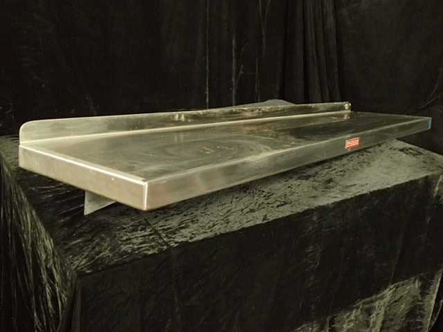 lot 619 image: Stainless Wall Mount Shelf