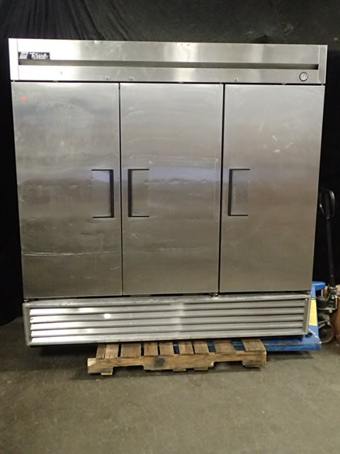 lot 584 image: True 3 Door Stainless Steel Freezer