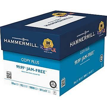 lot 675 image: Hammermill copy Plus copy Paper, 8 12 x 11, Case, White