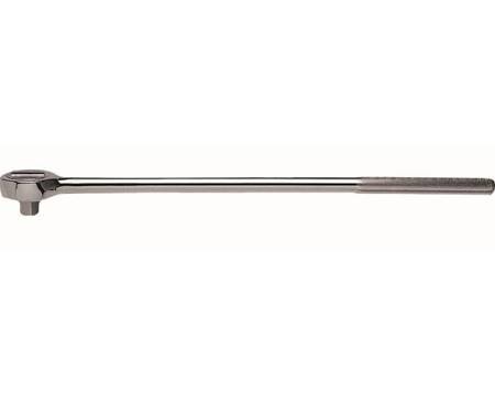 lot 730 image: Wright Tool 24 Steel Hand Ratchet with 34 Drive Size and Chrome Finish Model 6400