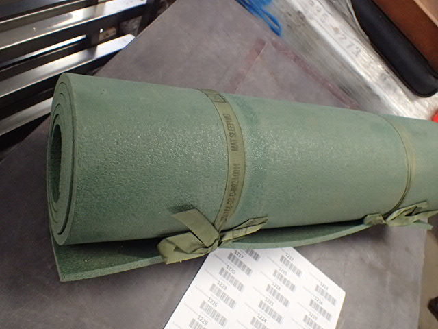 lot 1208 image: Genuine Us Military Issue Foam Sleeping Pad Mat Grade C