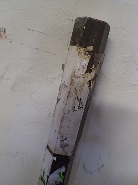 lot 1223 image: 72 solid steel hexagon bar