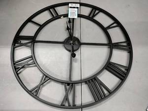 lot 1982 image: 24 Wrought Iron Wall Clock